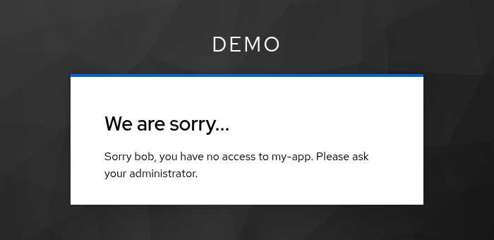 Error page